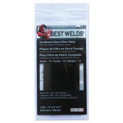 BW-2X4-1/4 #14 GLASS  FILTER PLATE-ORS NASCO-901-932-105-14