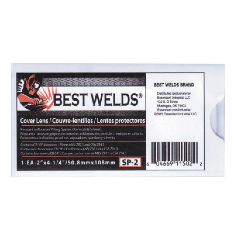 BW 2X4 1/4 100% CR-39 COVER LENS-ORS NASCO-901-SP-2