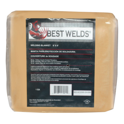 BW BLANKET 24OZ ACRYLICCOATED GLASS 6X8 YELLOW-ORS NASCO-902-AC2300-24-6X8