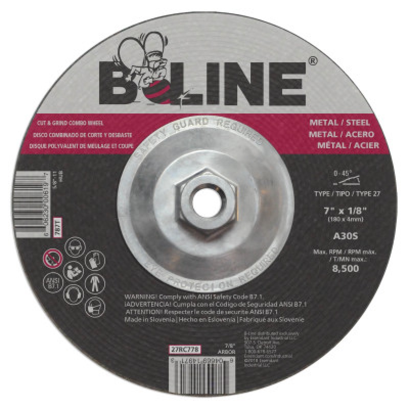 7 X 1/8 B-LINE T27 COMBOWHEEL A30S 7/8 A.H.-ORS NASCO-903-27RC778
