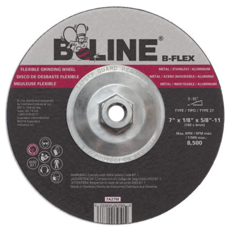 7 X 1/8 B-LINE T27 B-FLEX WHEEL 5/8-11-ORS NASCO-903-7A27M